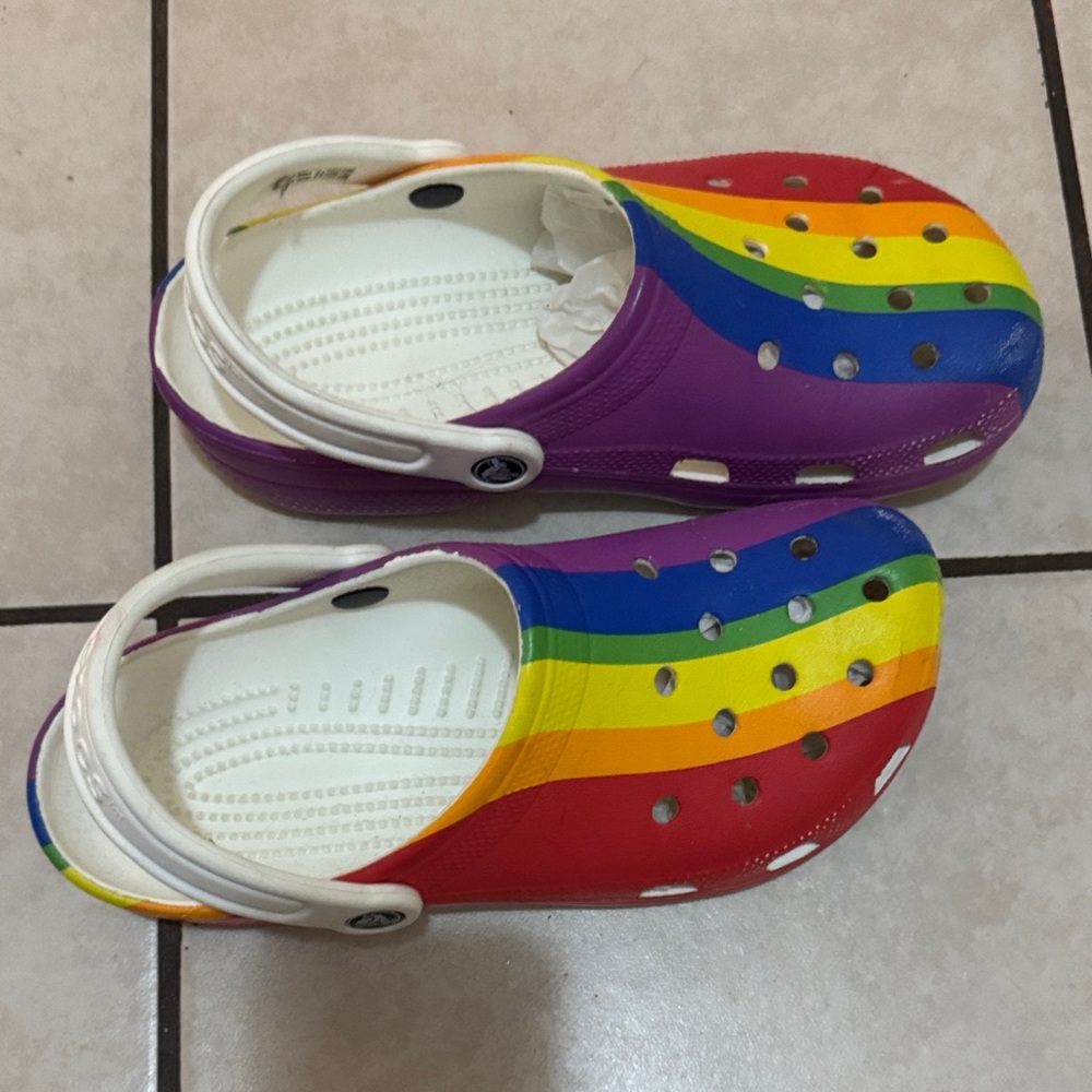 CROCS Vibrant Rainbow Mules